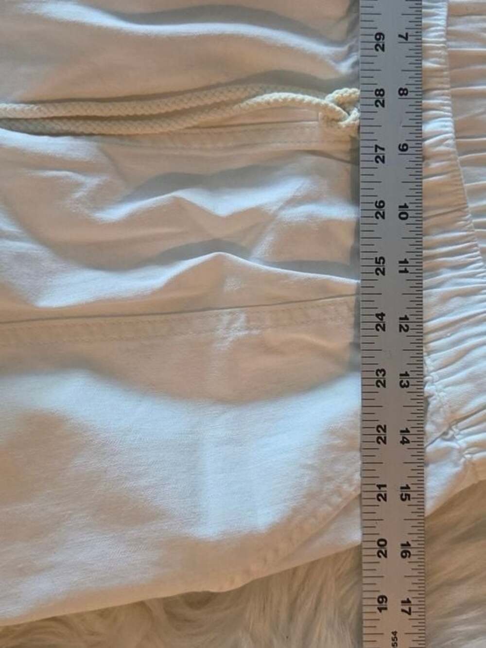 aerie Cream Drawstring Casual Pants - Picture 10 of 12